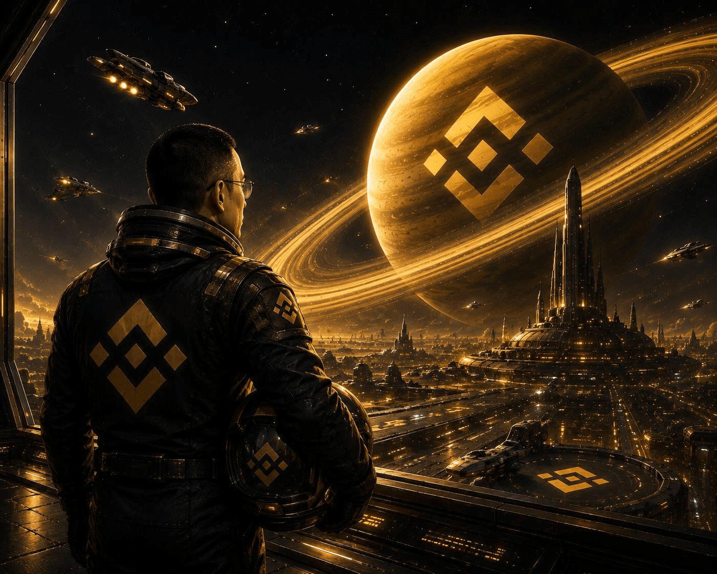 SaturnCoin, view from the ringed city